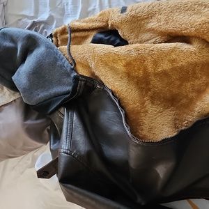 Motorcycle jacket with hood by HOOD CREW